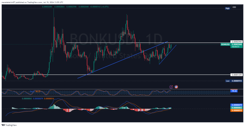 BONK price prediction – Memecoin’s short-term price action depends on…